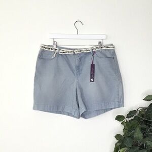 NWT PLUS Gloria Vanderbilt Striped Shorts